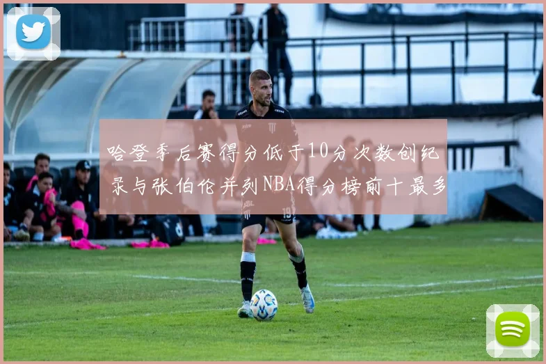 哈登季后赛得分低于10分次数创纪录与张伯伦并列NBA得分榜前十最多